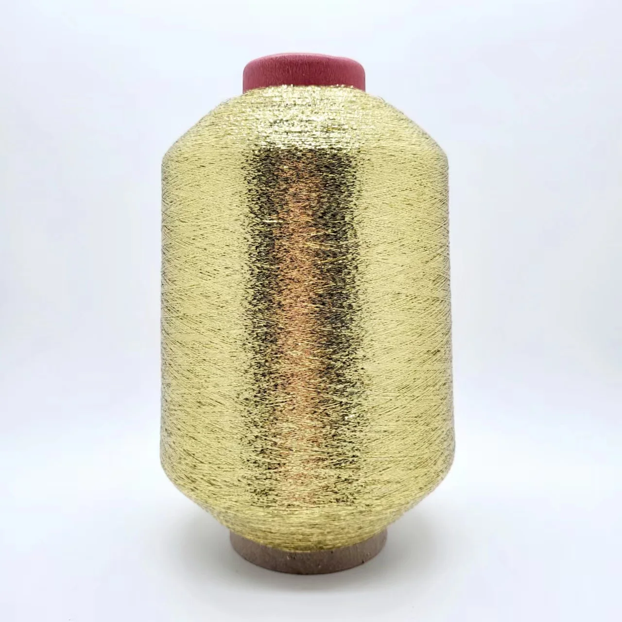 MX Type Polyester Rose Gold Metallic Sparkle Yarn For Textile
