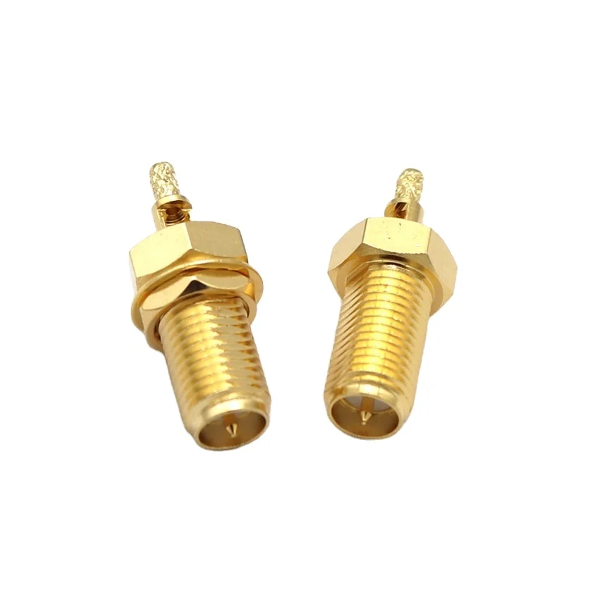 Reverse Polarity SMA Female Plug Solder For RG178 1.13 1.32 1.37 Cable RF Coaxial Connector