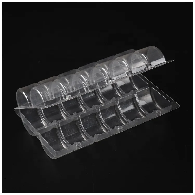 LOW MOQ Custom High Transparency Food Grade Plastic PET Macaron Clamshell Blister Packaging