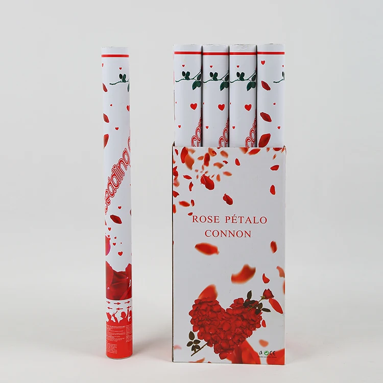 New Confetti Cannon Wands Rose Petal Party Popper For Wedding, Amazon Hot Sell New Popular New Concept Party Popper