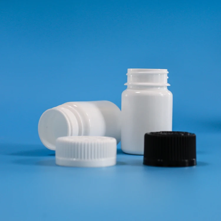 hdpe plastic bottle for pill capsule with CRC screw cap
