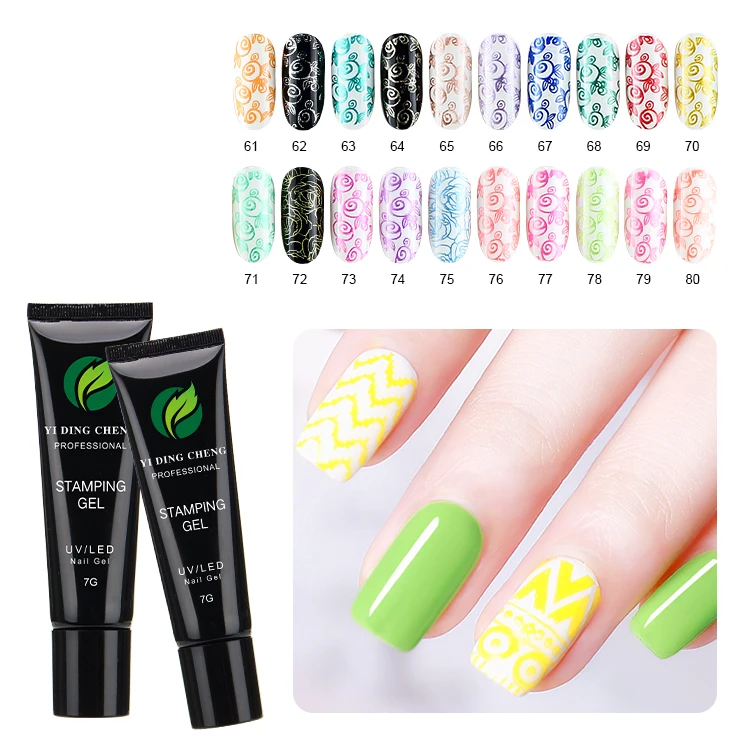 new trend bulk wholesale supplies custom own logo chinese factory Stamping  nail toes gel polish glue