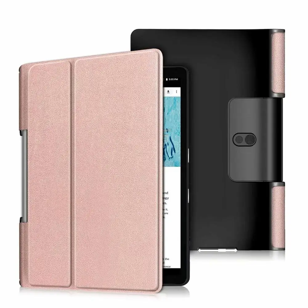 2 folding with stand tablet PU Leather cover CASE for Lenovo Yoga Smart Tab YT-X705F Tab5 YT-X705F cases