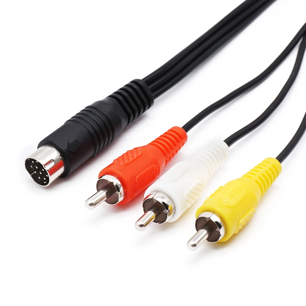 AV Audio Video Cable Composite 3RCA for se ga saturn Console