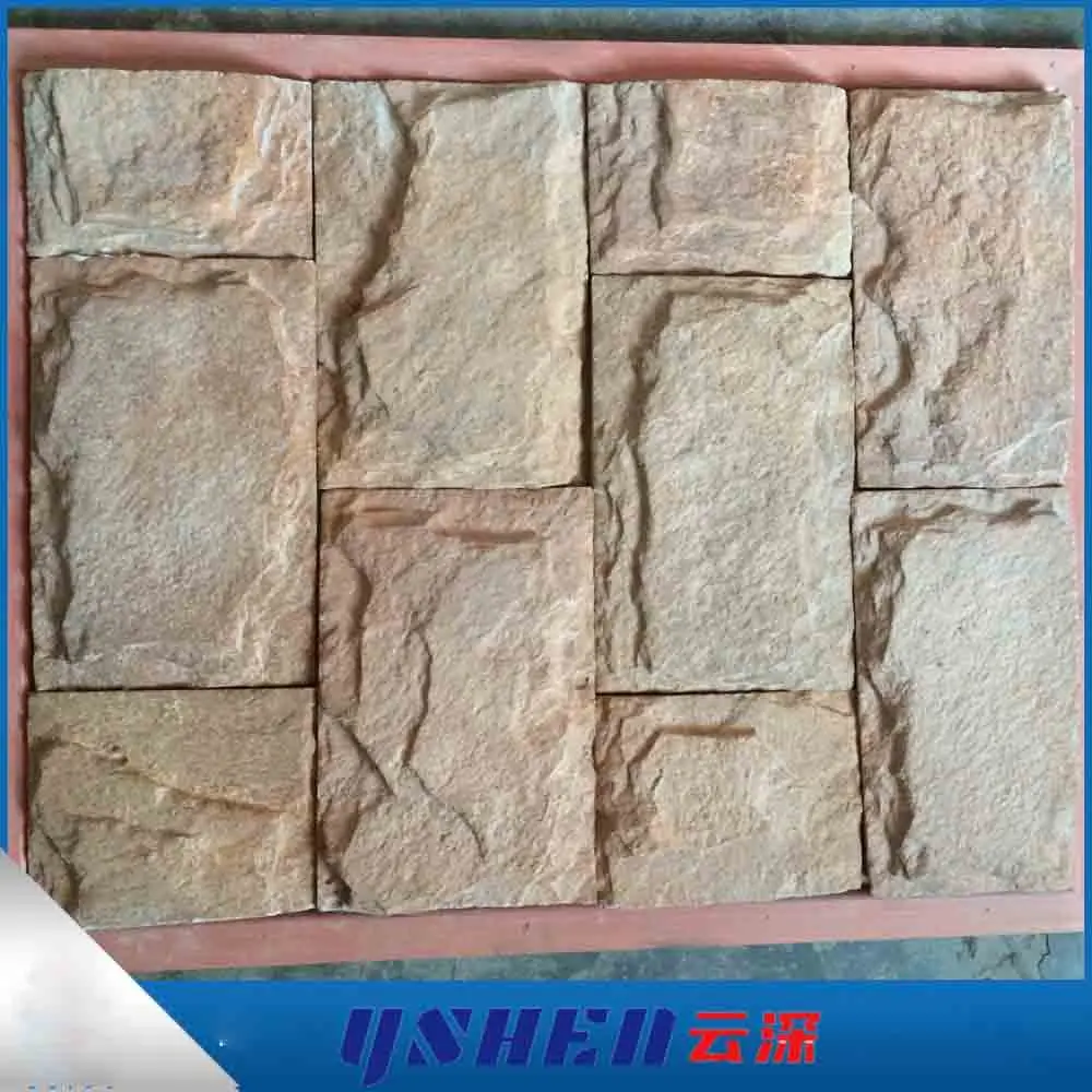 
Corner ledgestone wall cement tiles silicone stone mould concrete culture veener stone mold 