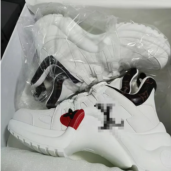 Top quality leather luxury brand shoes fashion designer ladies sports casual shoes