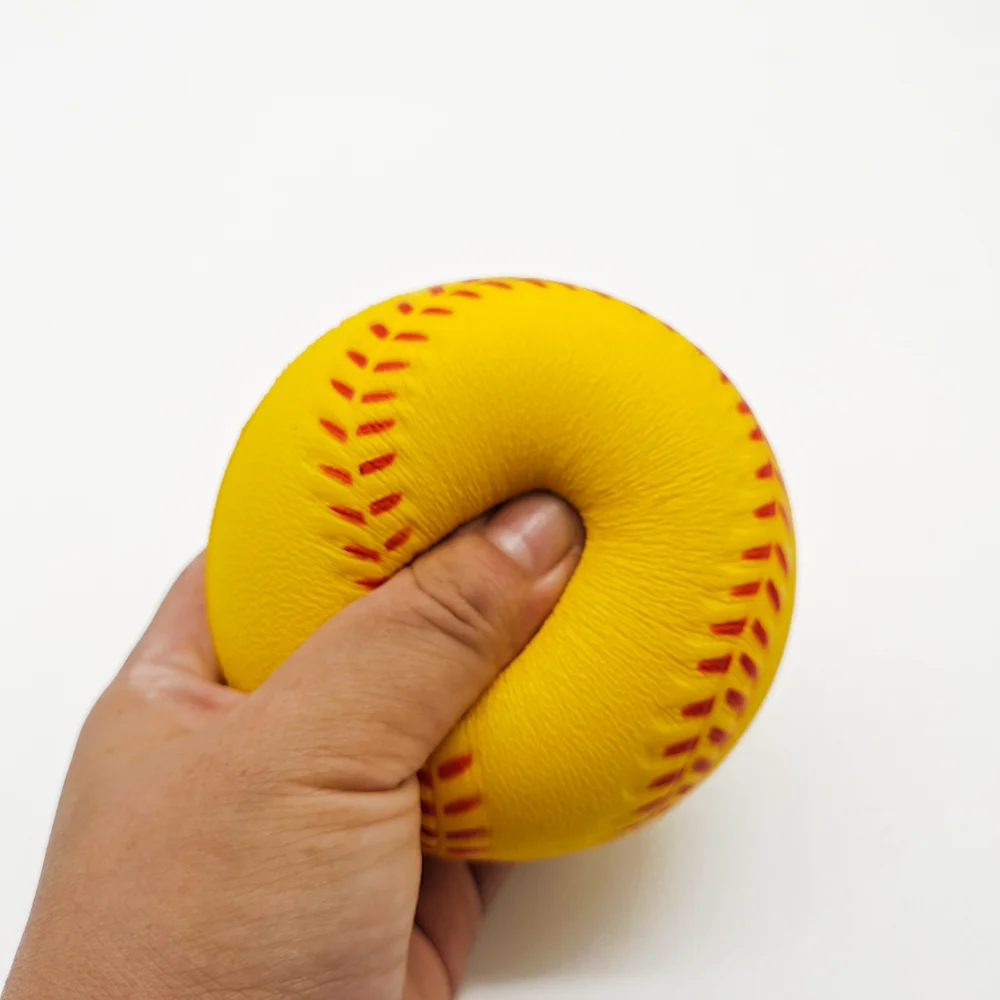 Custom Kids Baseball Base Ball Practice Training Softball balls Child Sports Team Game PU sponge foam ball for children playing
