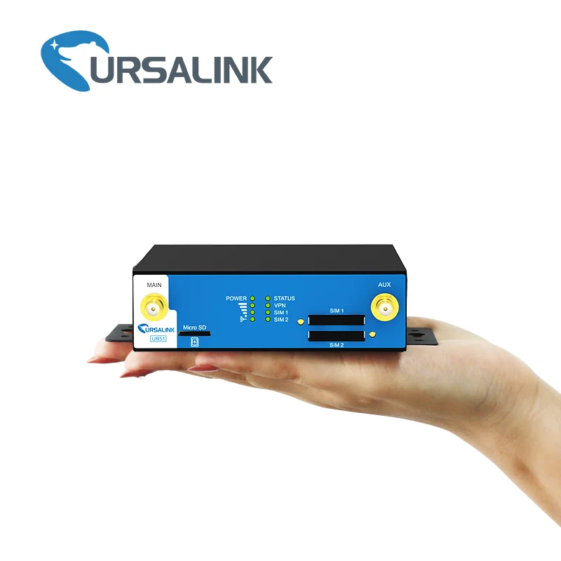  UR51 промышленный 3G 4G LTE PPPoE маршрутизатор с двумя слотами для sim-карты и