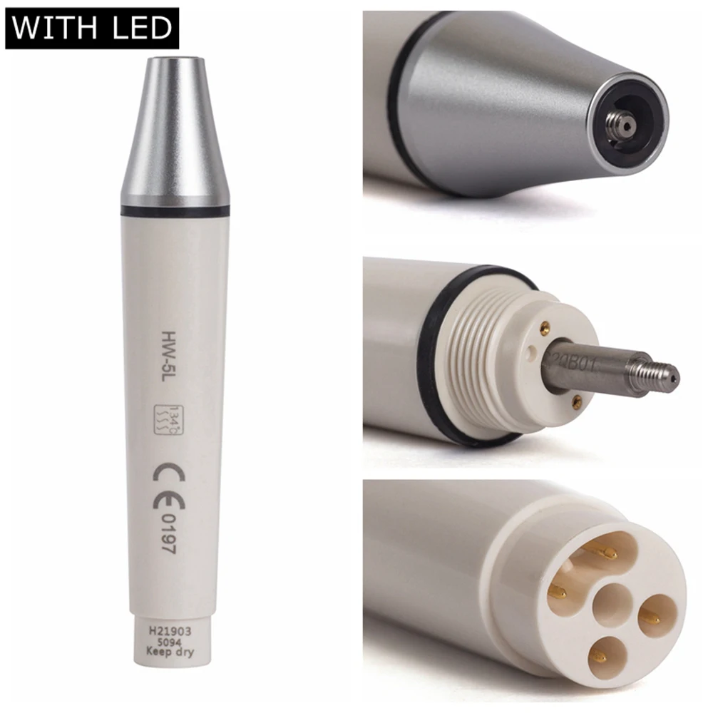 Ultrasonic Scaler Handpiece Fit for WOODPECKER EMS DTE SATELEC Dental Scalers Detachable Piezo Teeth Cleaning Whitening Pen