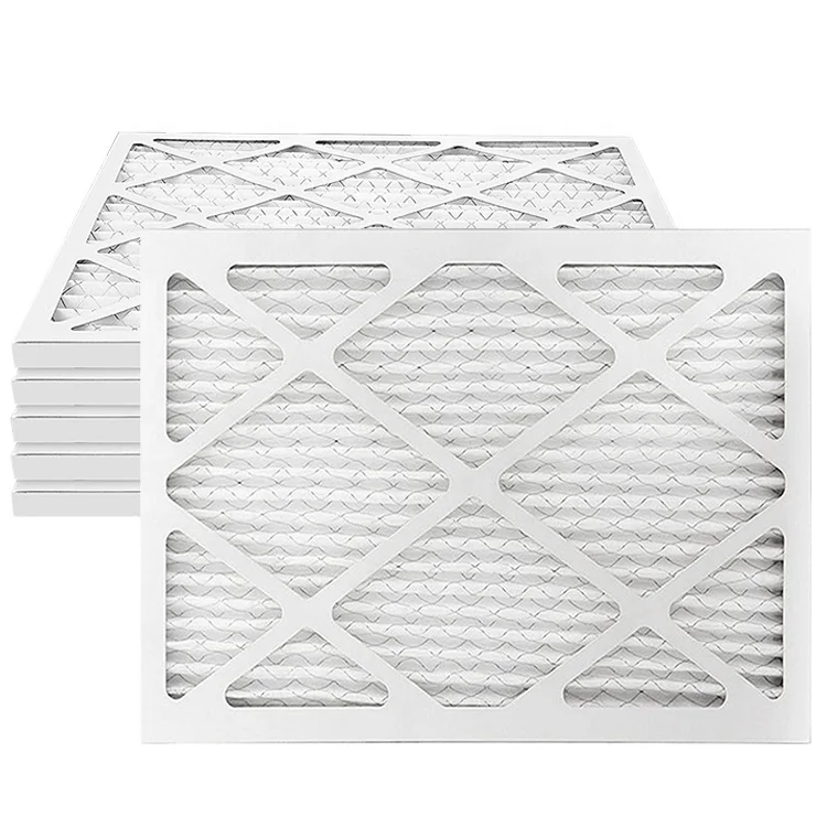 Ac filter Merv 11 13 16 pp pleated filter fabric media cartridge hvac furnace air filter 20x20x5
