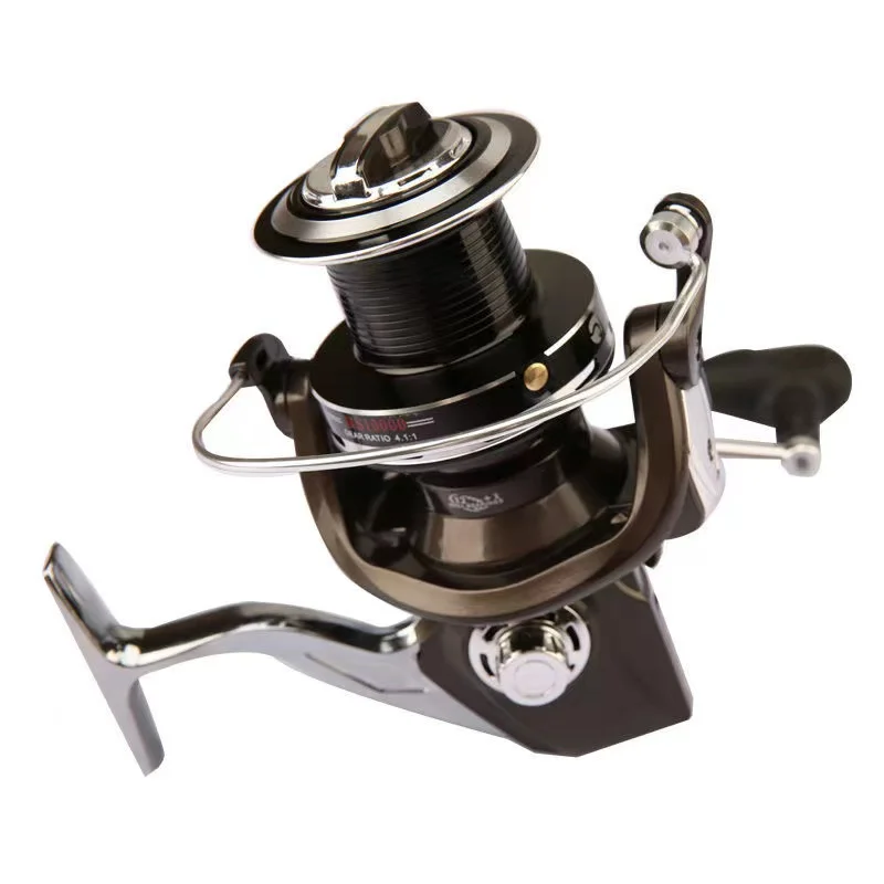 All Metal Rocker Arm Spinning Wheel Sea Rod Fishing Line Wheel 14 Shafts Universal Spinning Wheel