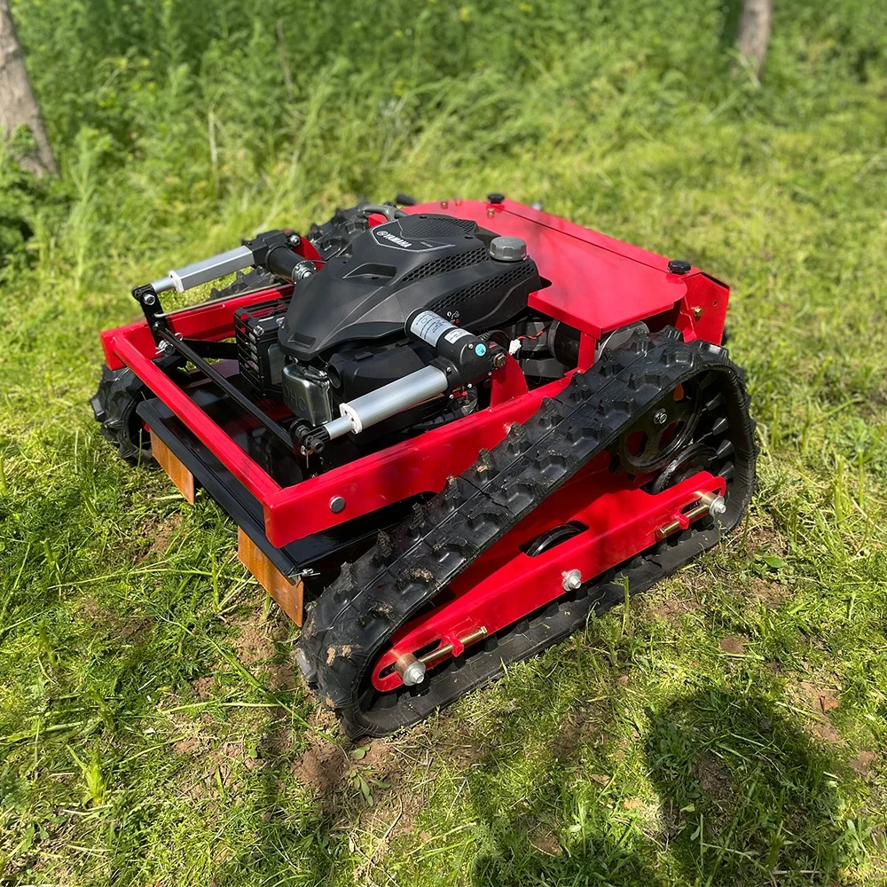 Factory Directly sale Gasoline Robotic Lawn Mower Crawler Remote Control Mower
