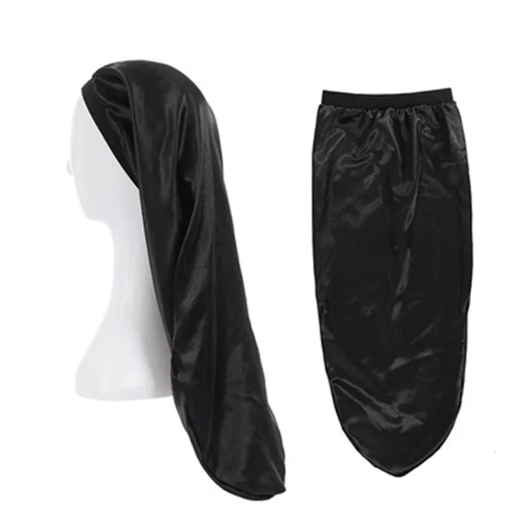 Fashionable Top Quality Customized Logo Satin Bonnets Adjustable Sleep Bonnet Headdress