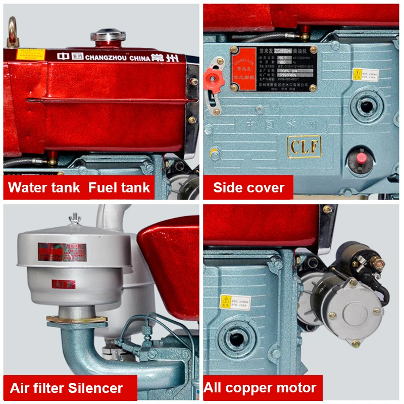 High Quality  4ja1 diesel engine diesel engine maize grinding machine lister diesel engine water pump for machine