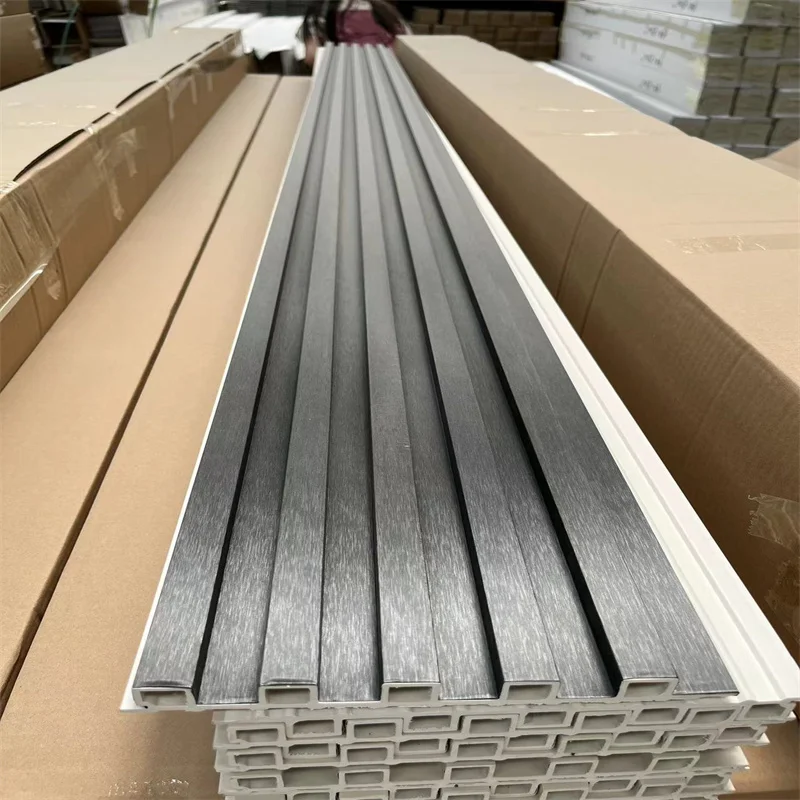 Best seller Waterproof Factory Cladding wall decorative marble pvc uv wpc wall Fluted Panels Interior Wall Panel Wpc Boards