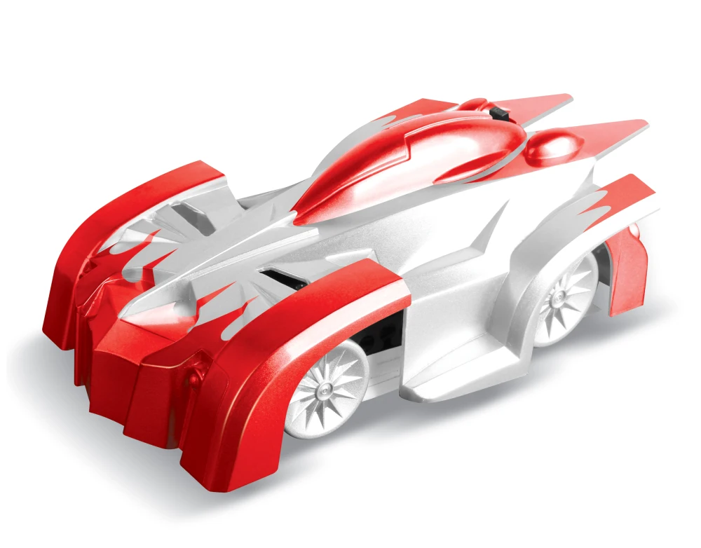 Wall Ground Remote Control Stunt Car with Light 3 Color 4 Channel Flexible Climbing on Glass Electric Battery Customized Logo