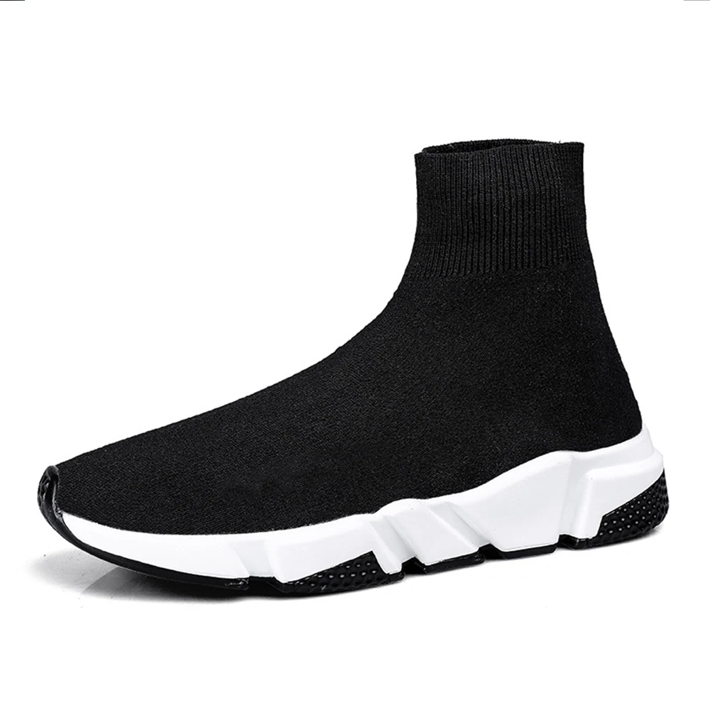 Breathable Lightweight Athletic Running Shoes Sock Sneakers Mens Walking Athletic Shoes Slip-on Sneakers
