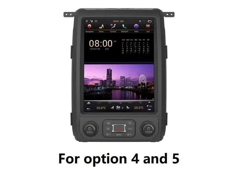 13 inch Carbon Steering Wheel Control Android 12 Vertical Touch Screen Navigation Car Stereo Radio for Ford F-150 2009 - 2014