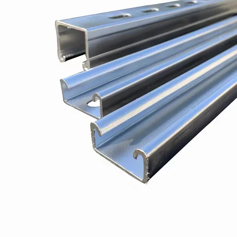 Strut Channel Support 41x21 41x41 Pv Ground Steel Support Brackets Aluminium Solar Panel Mounting Structures