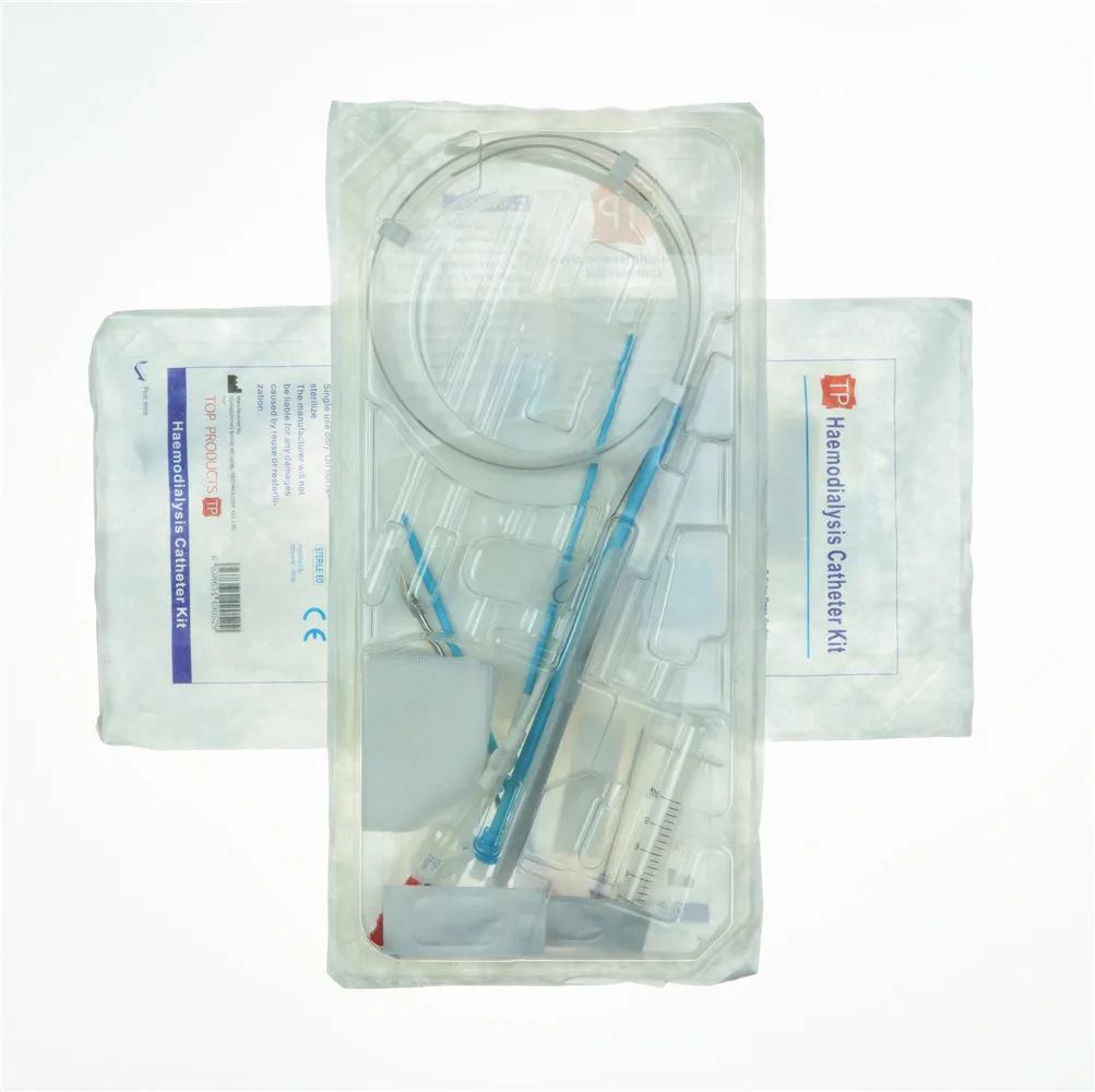 China Dialysis Catheter Hemodialysis Catheterization Kits long term catheter