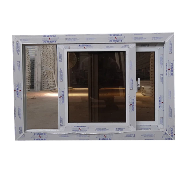  WANJIA upvc ПВХ пластиковые двойные остекленные раздвижные окна