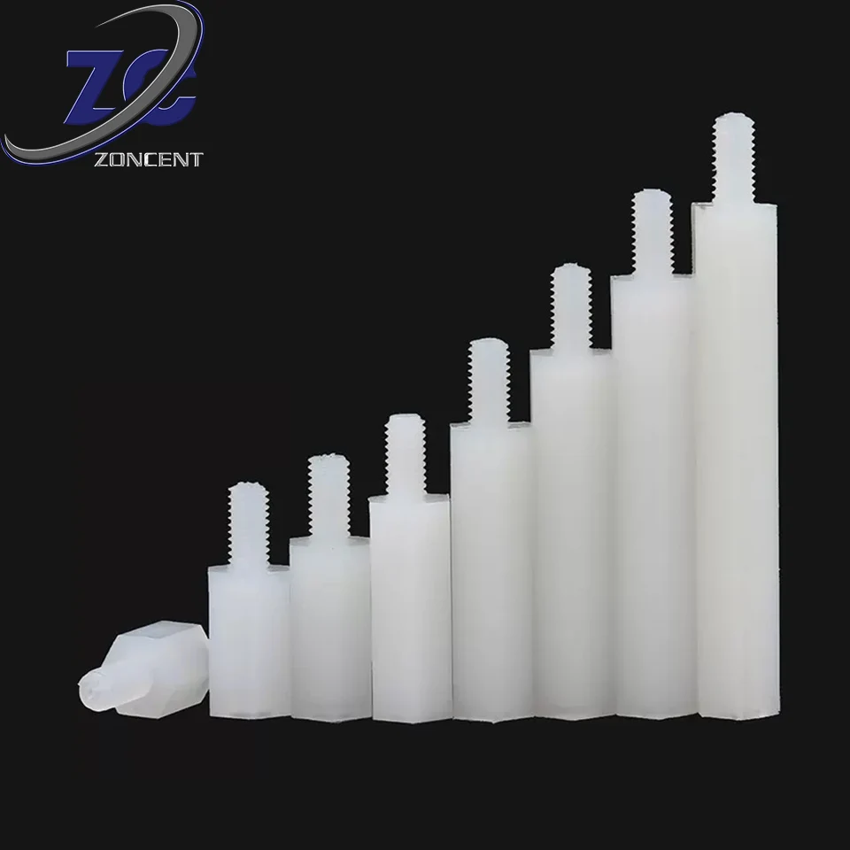 nylon hex Plastic Standoff M2 M2.5 M3 M4 M5 Male Female Threaded Standoff Hexagon PCB nylon standoff spacer