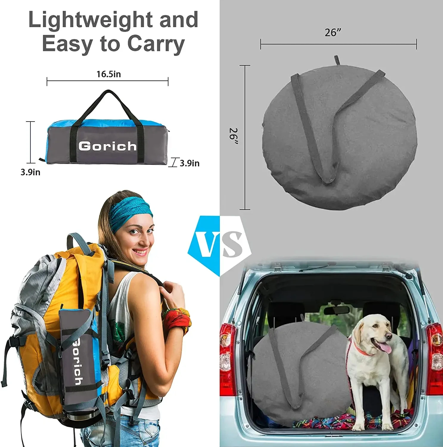 NPOT Beach Tent with UPF 50+ UV Protection Portable Beach Tents Sun Shelter Canopy Lightweight & Easy Setup for 3-4/5-6person