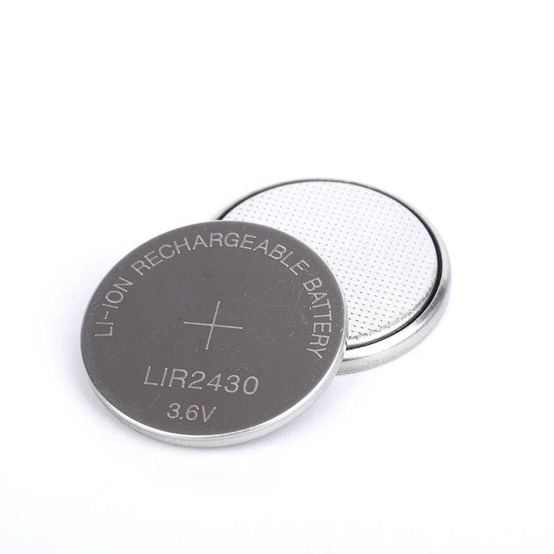 LIR2430 3.7v 55mAh Lithium Ion Button Cell Rechargeable Battery Cell Logo Brand Custom OEM for Consumer Electronics