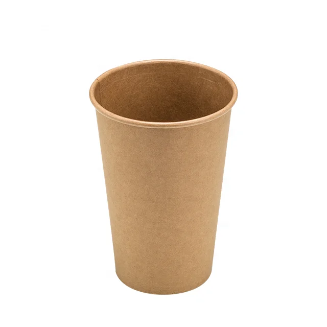 
High quality single wall paper cup 8oz 12oz 16oz 20oz coffee hot drink cup disposable kraft paper cup 