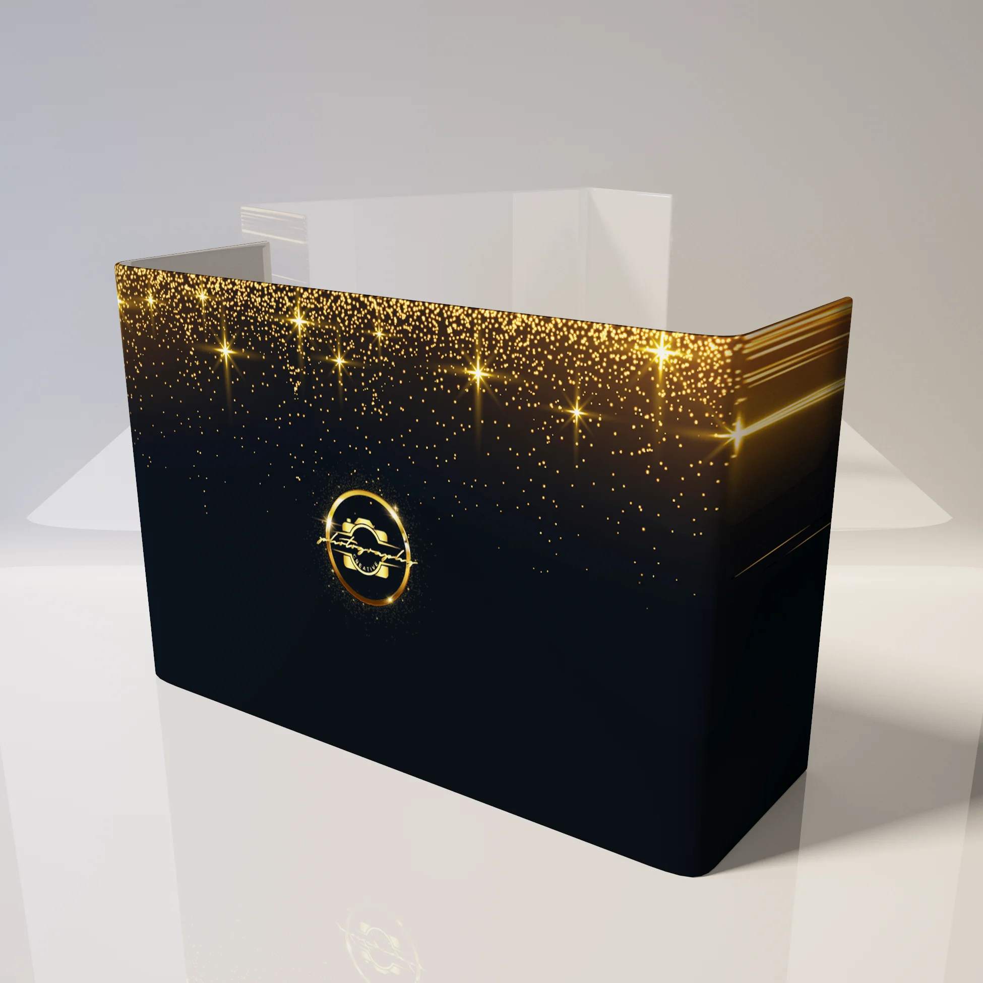 Custom Logo Semi Circle Portable DJ Facade Booth for Wedding Party