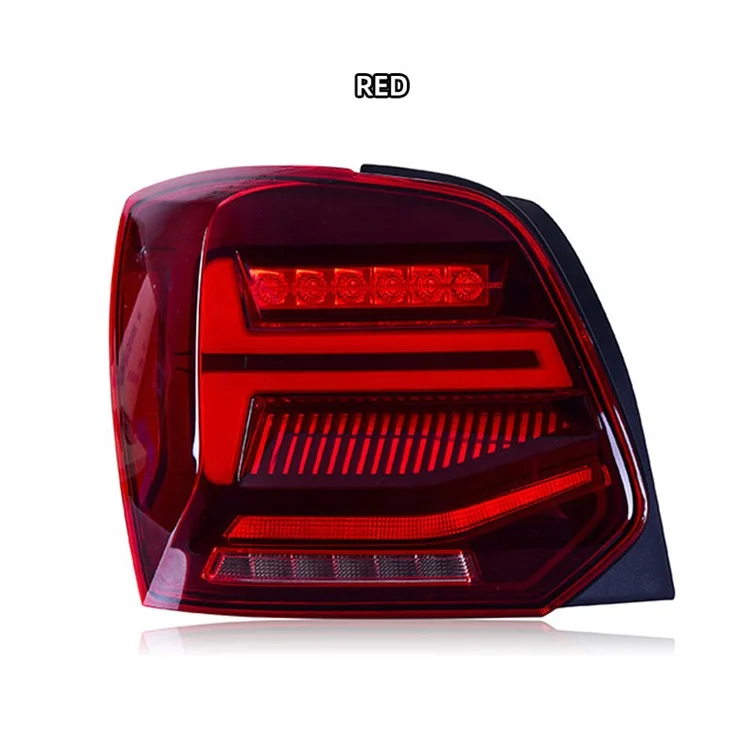 Wholesales 2021 Full Led Tail Light For Vw Polo Reversing Light Fog Lamps Warning Lamp