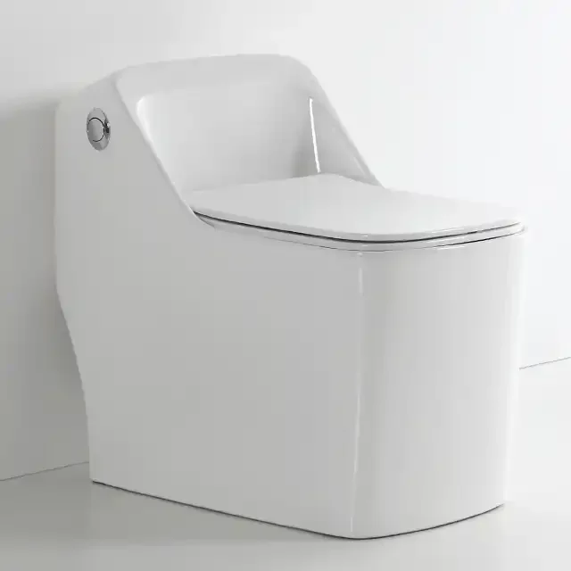 New Toiletten Water Closet Square One Piece Wc Toilet Floor Mount Short Flush Tank Single Piece Toilet For Bathroom