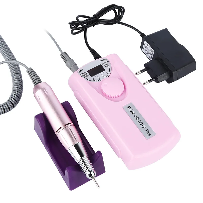 Professional Portable Electric mini Drill Rechargeable 35000RPM Nail Drill For Shaping Buffing Removing acrylic nails