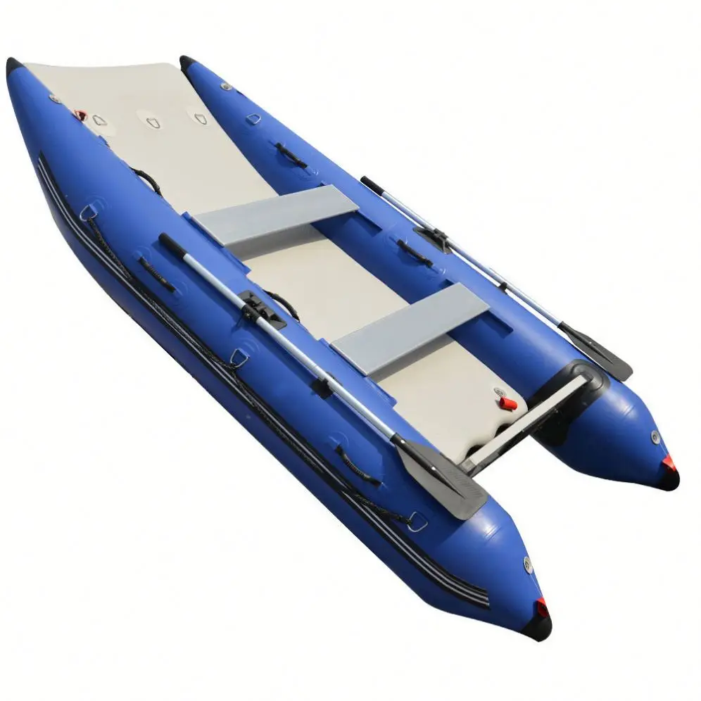 Inflatable boat with catamaran hull dinghy custom 12ft 15ft inflatable sport catamaran boat