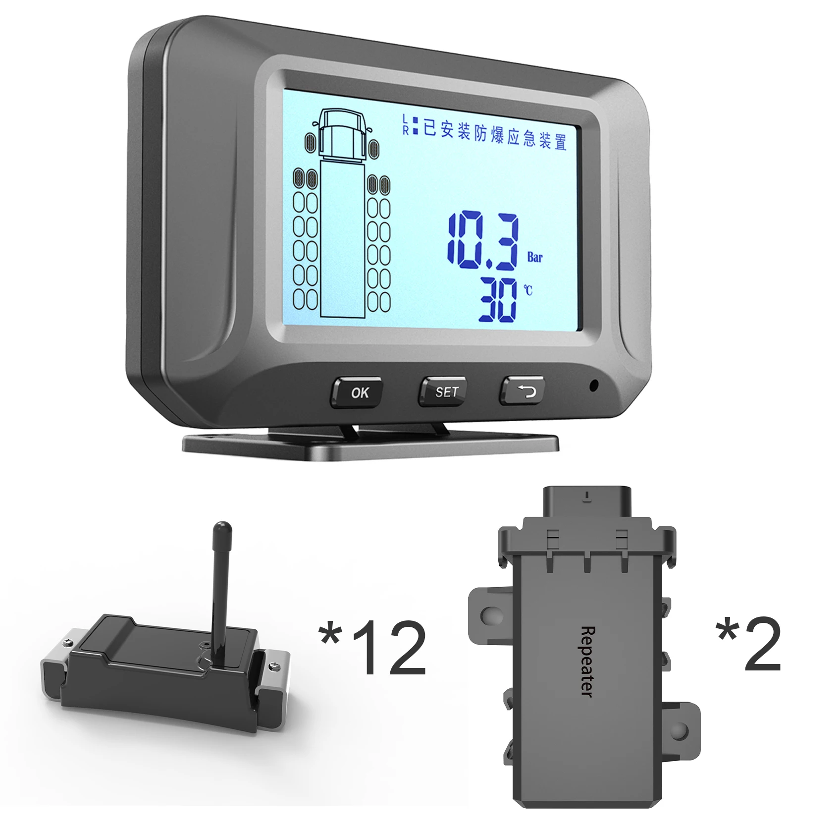 Waterproof 2 6 8 10 12 16 18 20 22 26 Sensor Wheels Internal External Truck TPMS