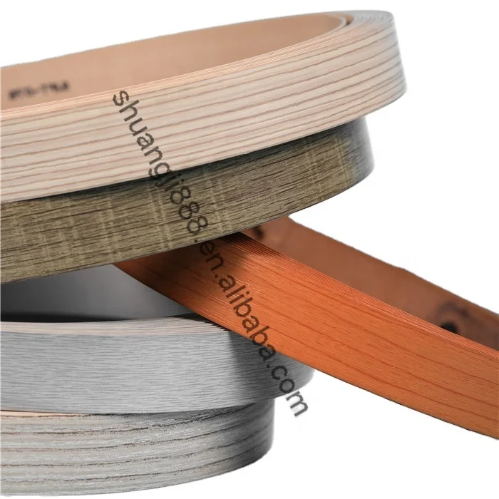 Solid PVC edge banding trim,wood grain edge banding tape,Acrylic ABS edge banding strips for office table