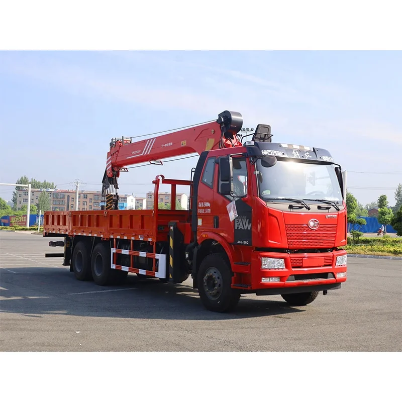 Последняя цена автокран FAW J6P J5P 6x4 12 тонн