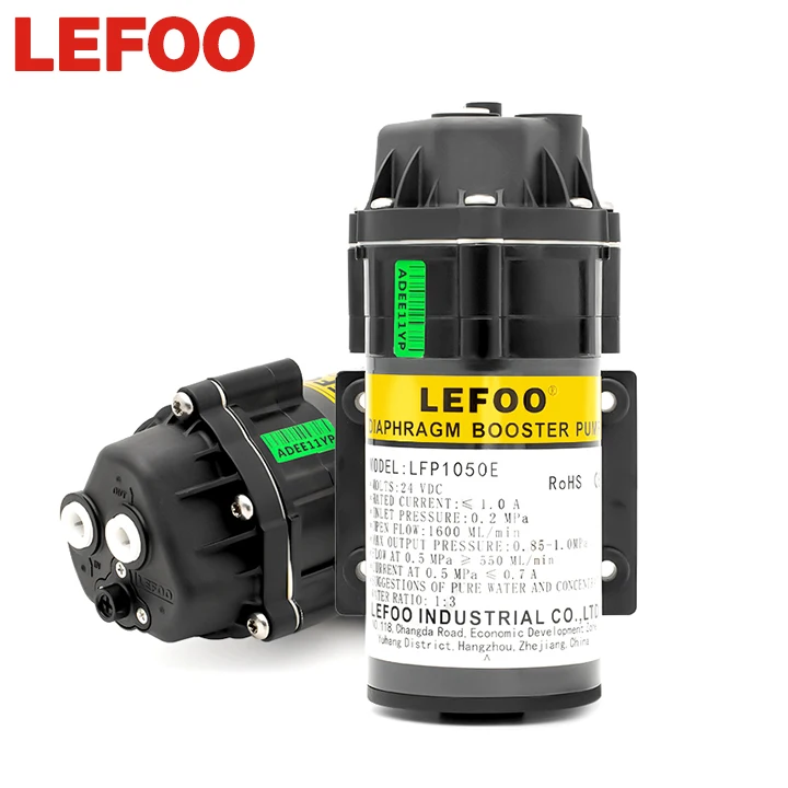 LEFOO 24V DC 50 GPD CE NSF Certified RO Diaphragm Water Booster Pump