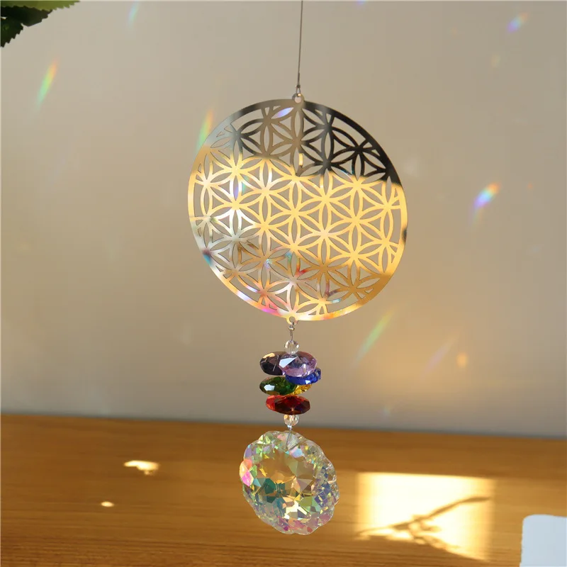 Wholesale Animal Pendant Prism Crystal Ball Rainbow Chaser Sun Catcher Wind Chimes Hanging for Decorate