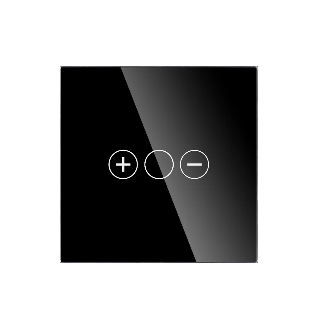 Tuya Smart Voice Control Single Panel Glass Material Zigbee Dimmer Light Switch Intelligent 86 EU Standard Wall Switcher