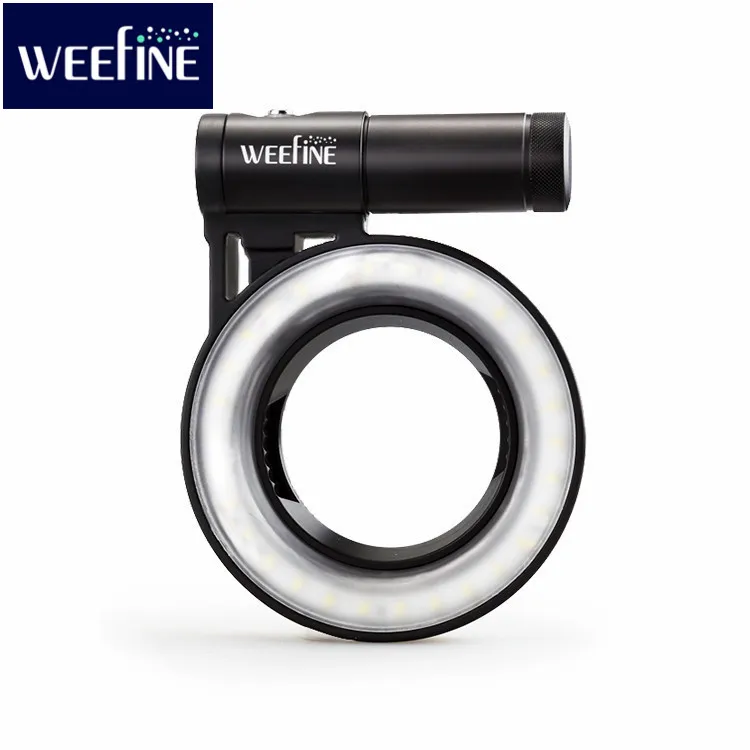 WEEFINE WF051 Ring Light 1000  Led Diving Torch scuba  Lamp Waterproof Light Photo Light