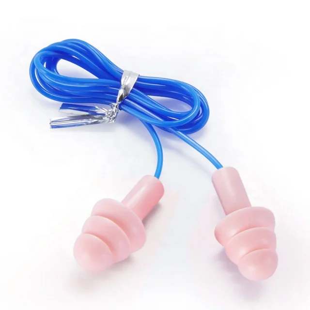Hot Sale Reusable Silicone Earplugs for Shooting,Swimming and Construction