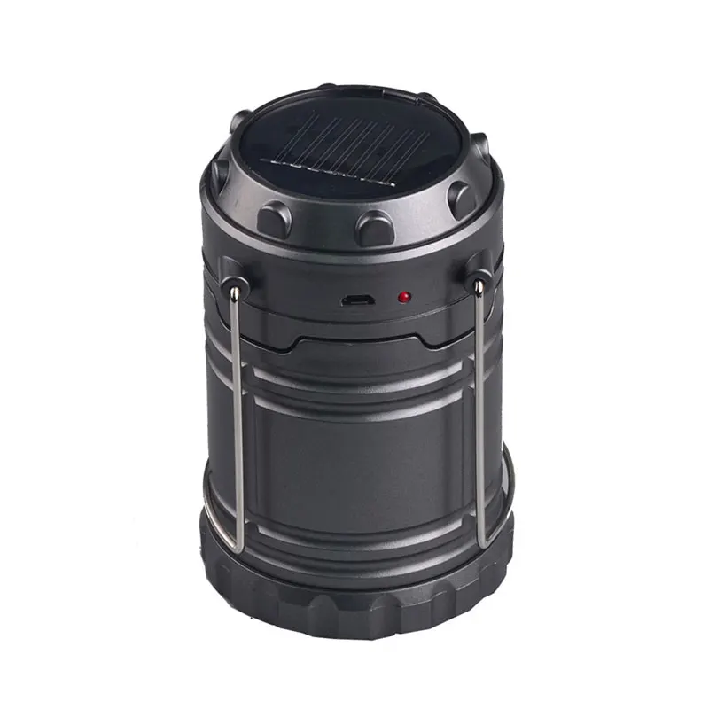 Solar Rechargeable Power LED Super Bright Portable Type-C Charging Collapsible built-in power bank Camping Lights Lamp Lantern
