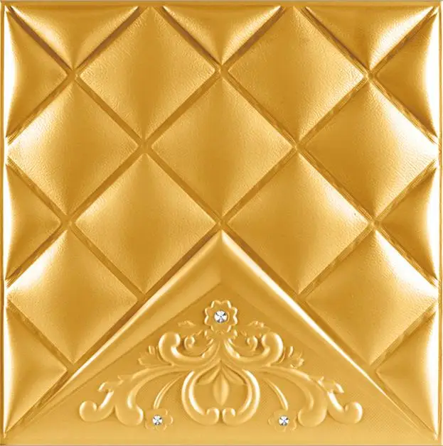 
fashion fireproof 3d leather wall tiles for interior decoration 