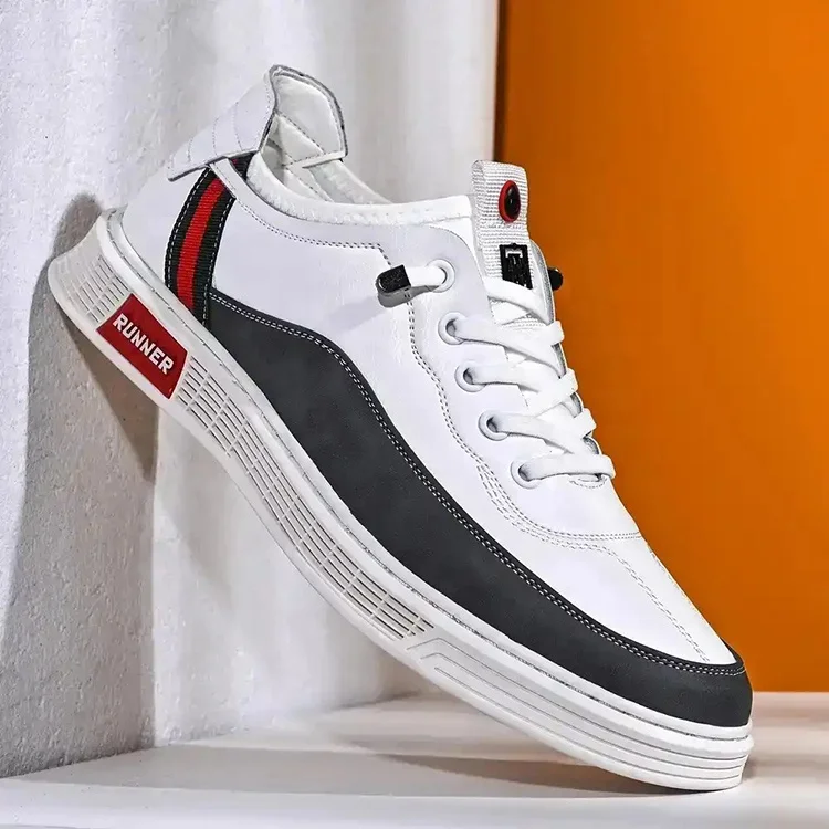 HOT online wholesale latest trendy white office custom shoes men casual