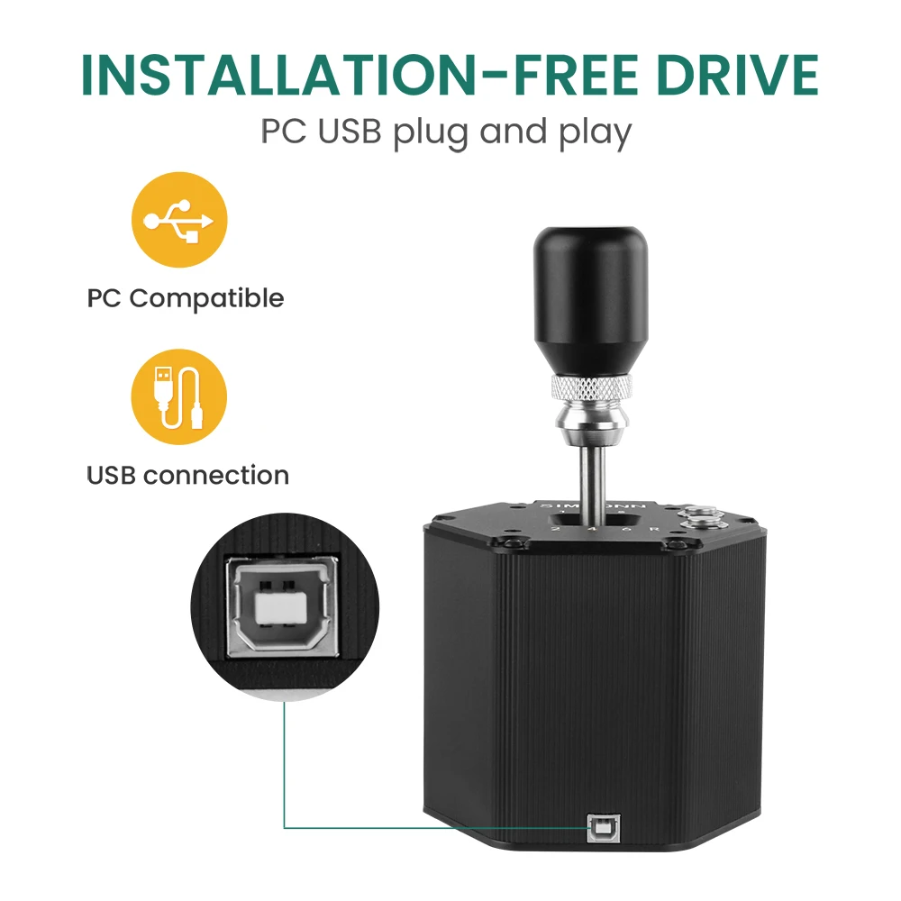 SIMSONN Usb Sim H переключатель передач UsB Ручной тормоз SIM с переключателем 7 + R игровой механизм сертификатом cE