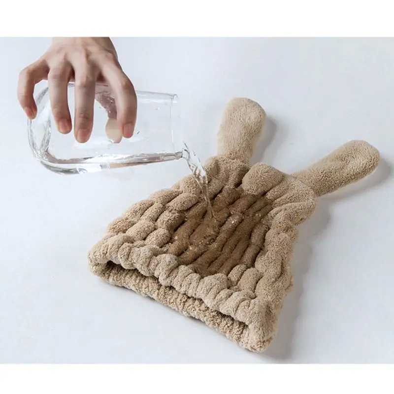 Dry Hair Caps Towel Soft Super Absorbent Coral Velvet Shower Cap Spa Bathing Hats