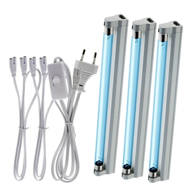 Fluorescent t8 uv tube lights integrated 254nm with/without ozone blue glass uvc t8 uv tube lamps lights