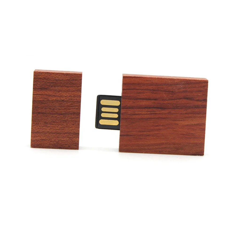 2023 Hot Selling Mini Wooden Support Custom Logo 1GB 2GB 4GB 8GB 16GB 32GB 64GB USB 3.0 Stick Laseter Printing USB Flash Drive