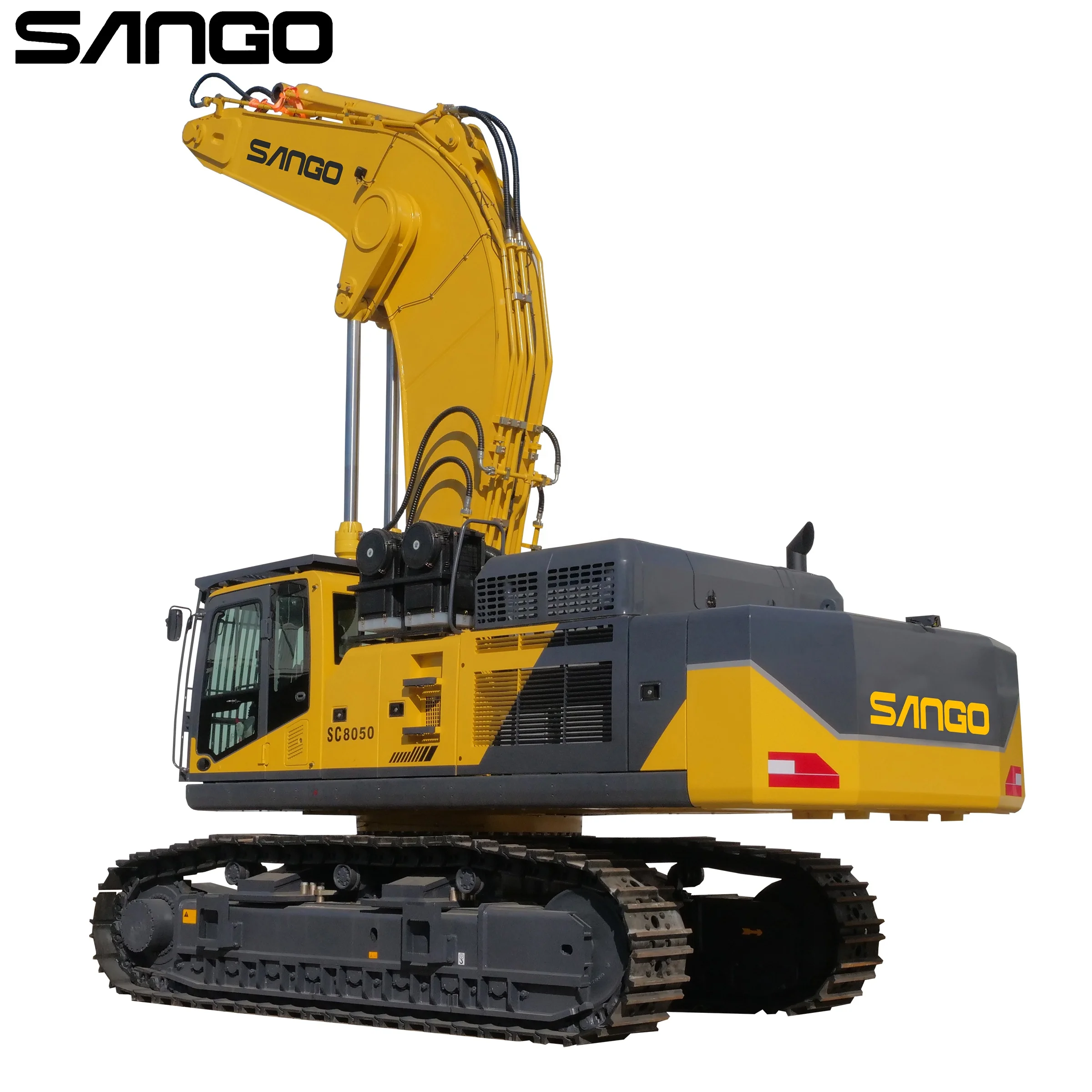 Hot sale China SANGO 80 ton excavator 80ton construction crawler hydraulic pump excavator filter cylinders excavating machinery